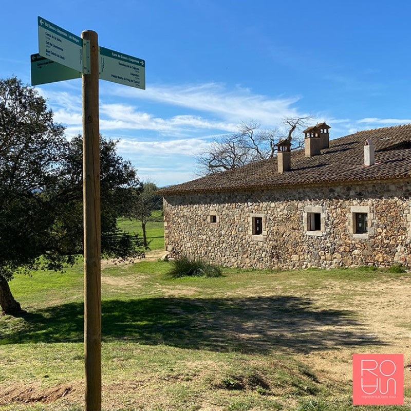 Banderoles de senyalització espais naturals protegits
